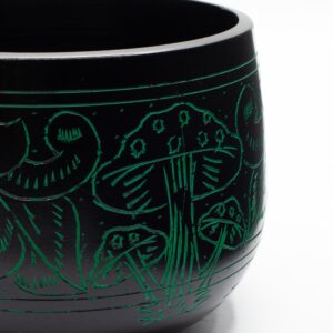 Cauldron Singing Bowl - Magic Mushroom - Green (15cm)