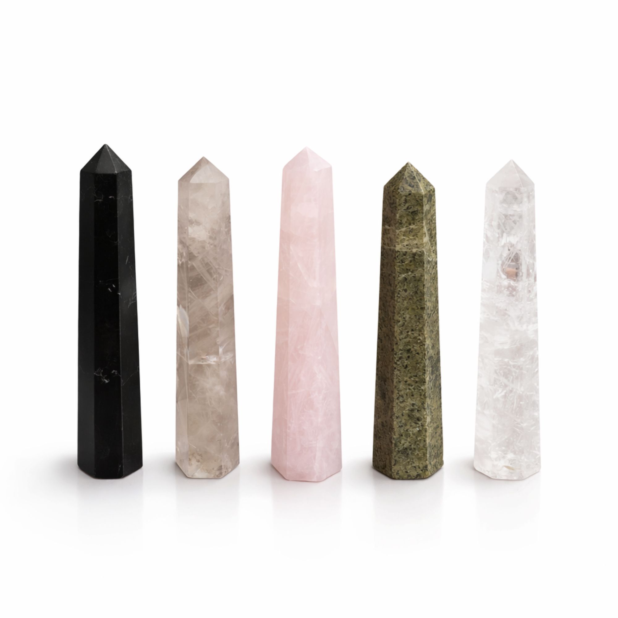 Gemstone Six Face Obelisk Point approx 11cm - Black Tourmaline - Image 2