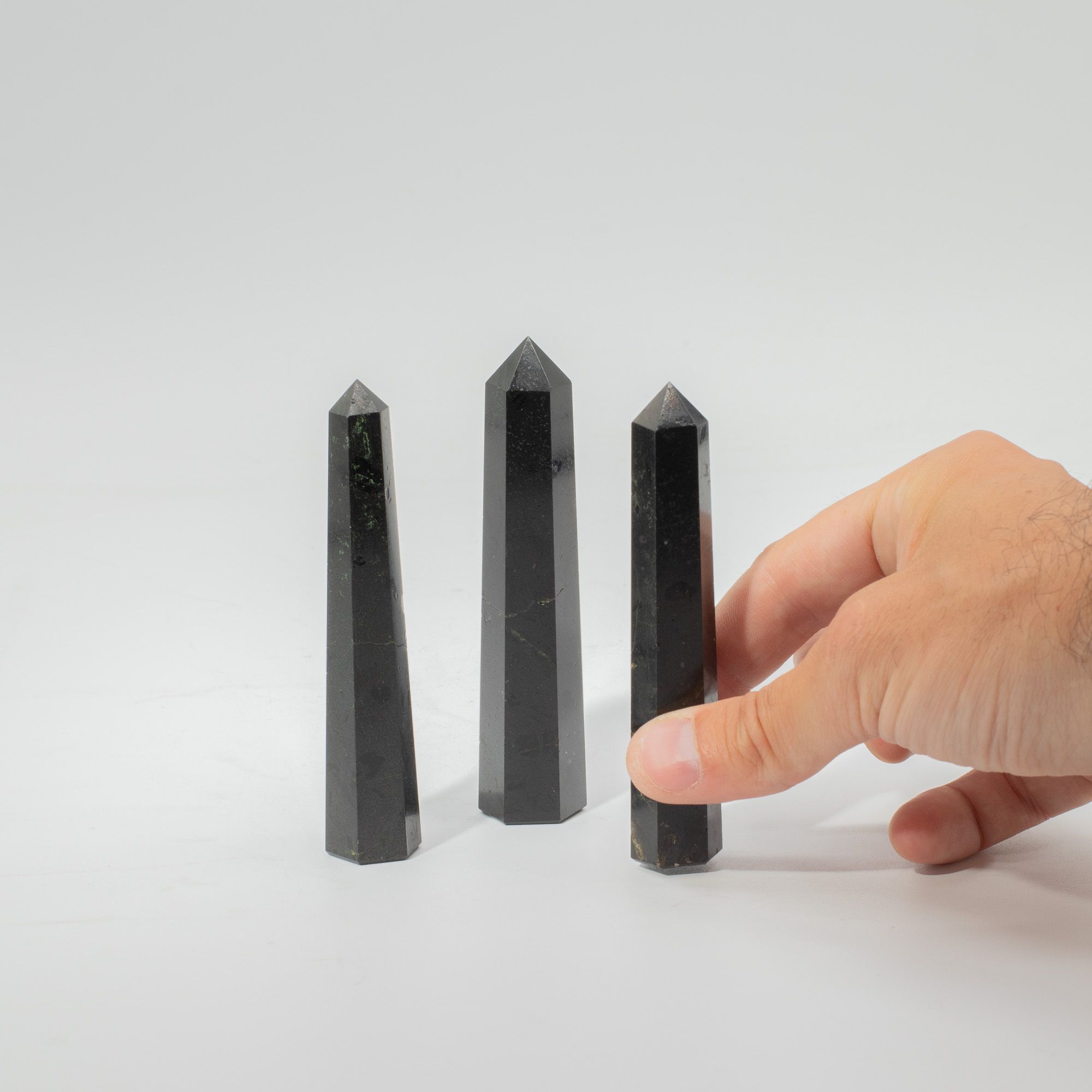 Gemstone Six Face Obelisk Point approx 11cm - Black Tourmaline - Image 4