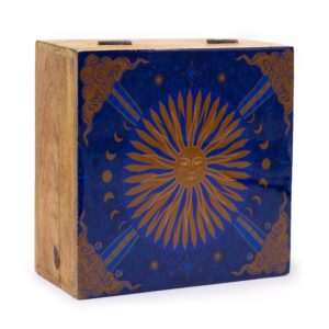 Hop Hare Big Enameled Square Box - The Sun