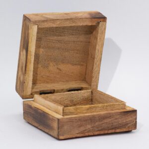 Hop Hare Big Enameled Square Box - Lion & Snakes