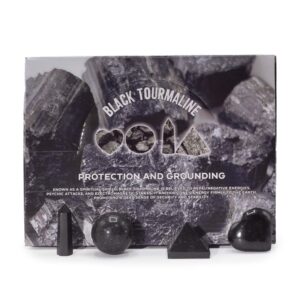Four Gemstone Shapes - Black Tourmaline