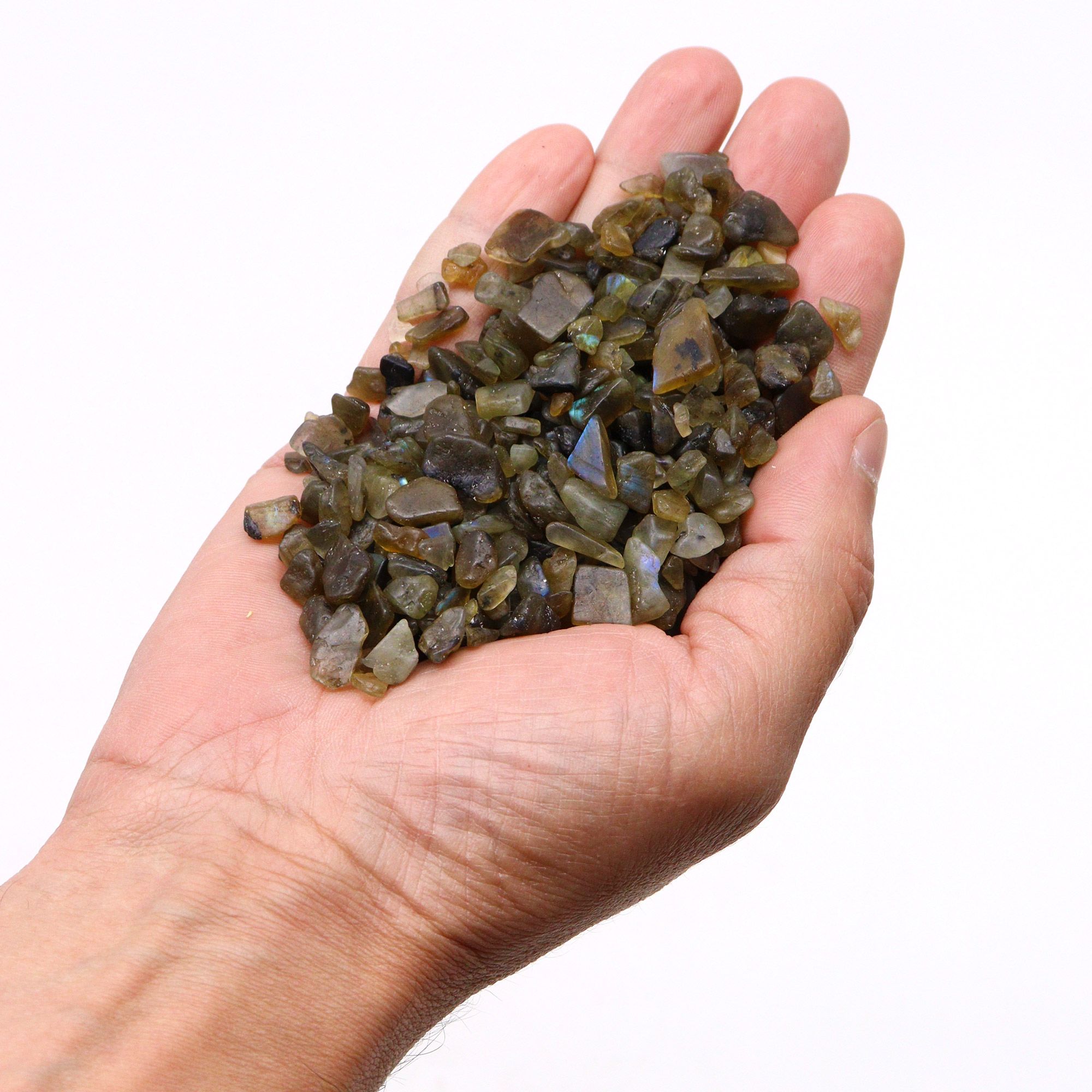 Labradorite Chips Gemstone Chips Bulk - 1KG - Image 4
