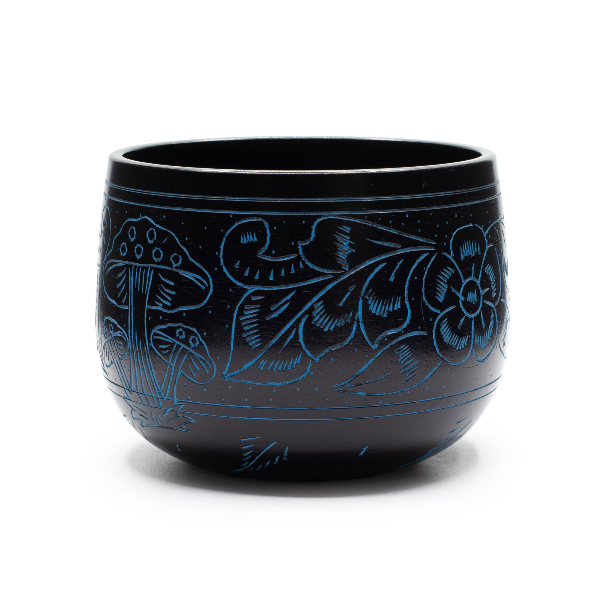 Cauldron Singing Bowl - Magic Mushroom - Blue (15cm) - Image 6