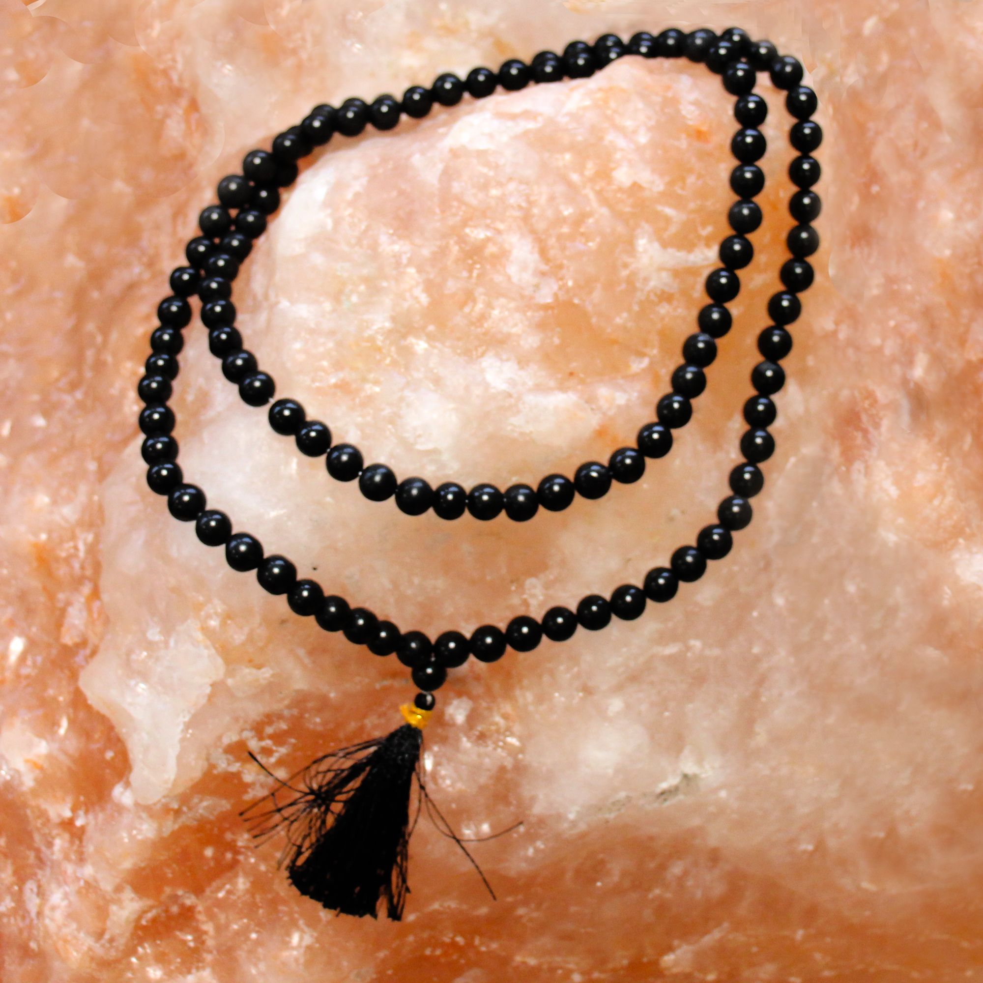 108 Bead Mala - Black Agate - Image 7