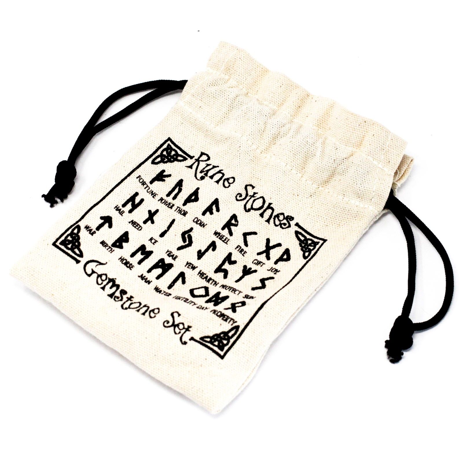 Runes Stone Set in Pouch - Crystal - Image 3