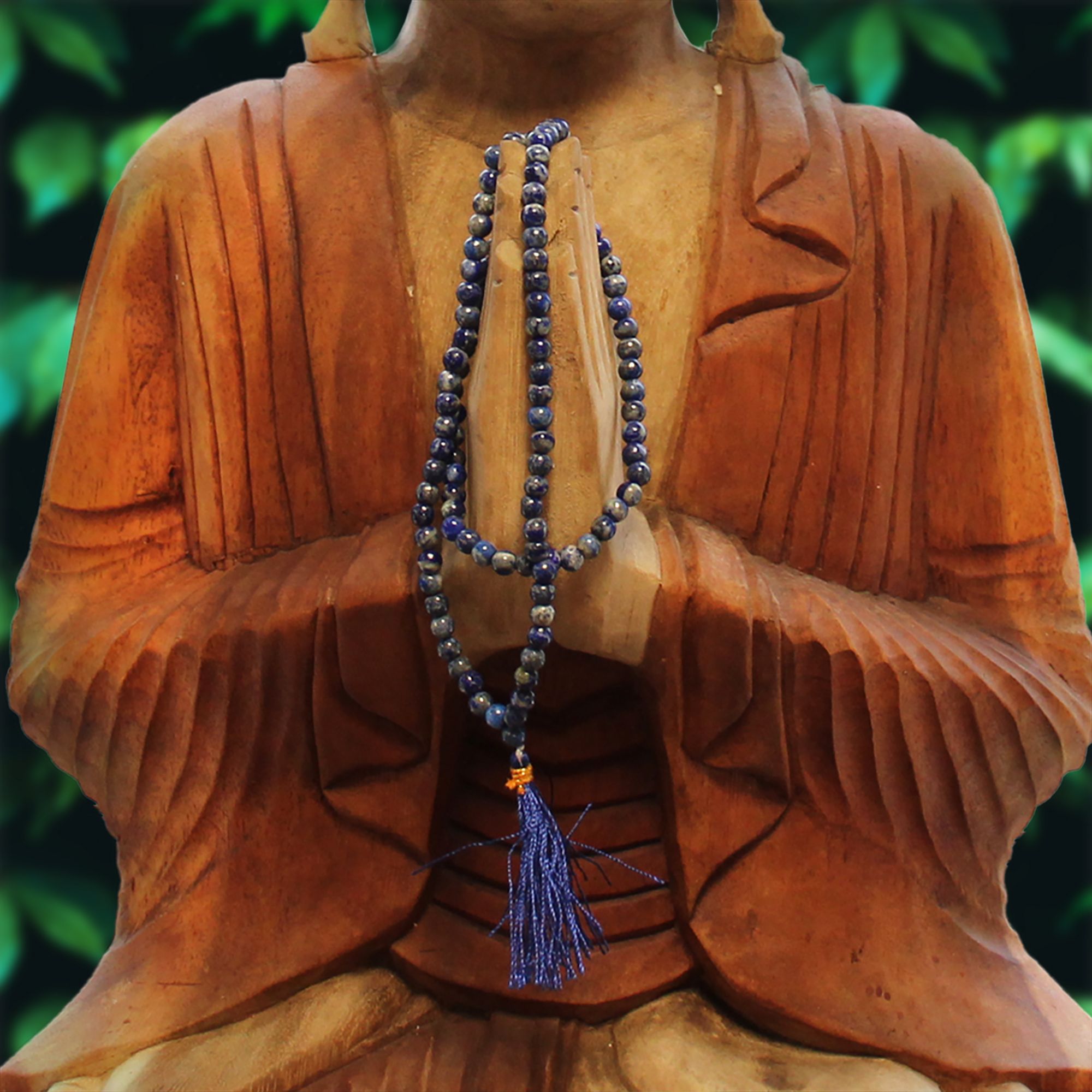 108 Bead Mala - Lapis - Image 4