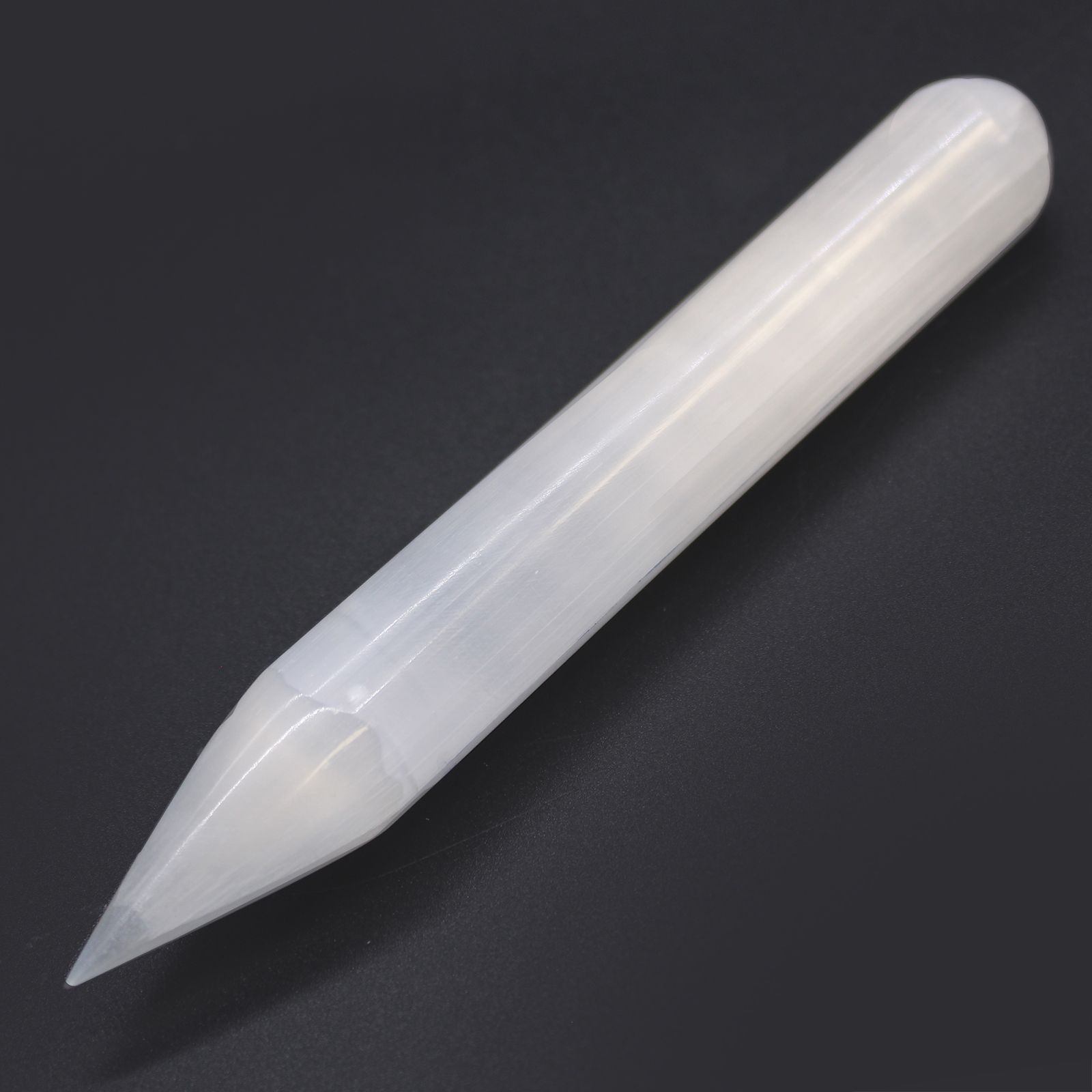 Selenite Wand - 16 cm (Point one End) - Image 2