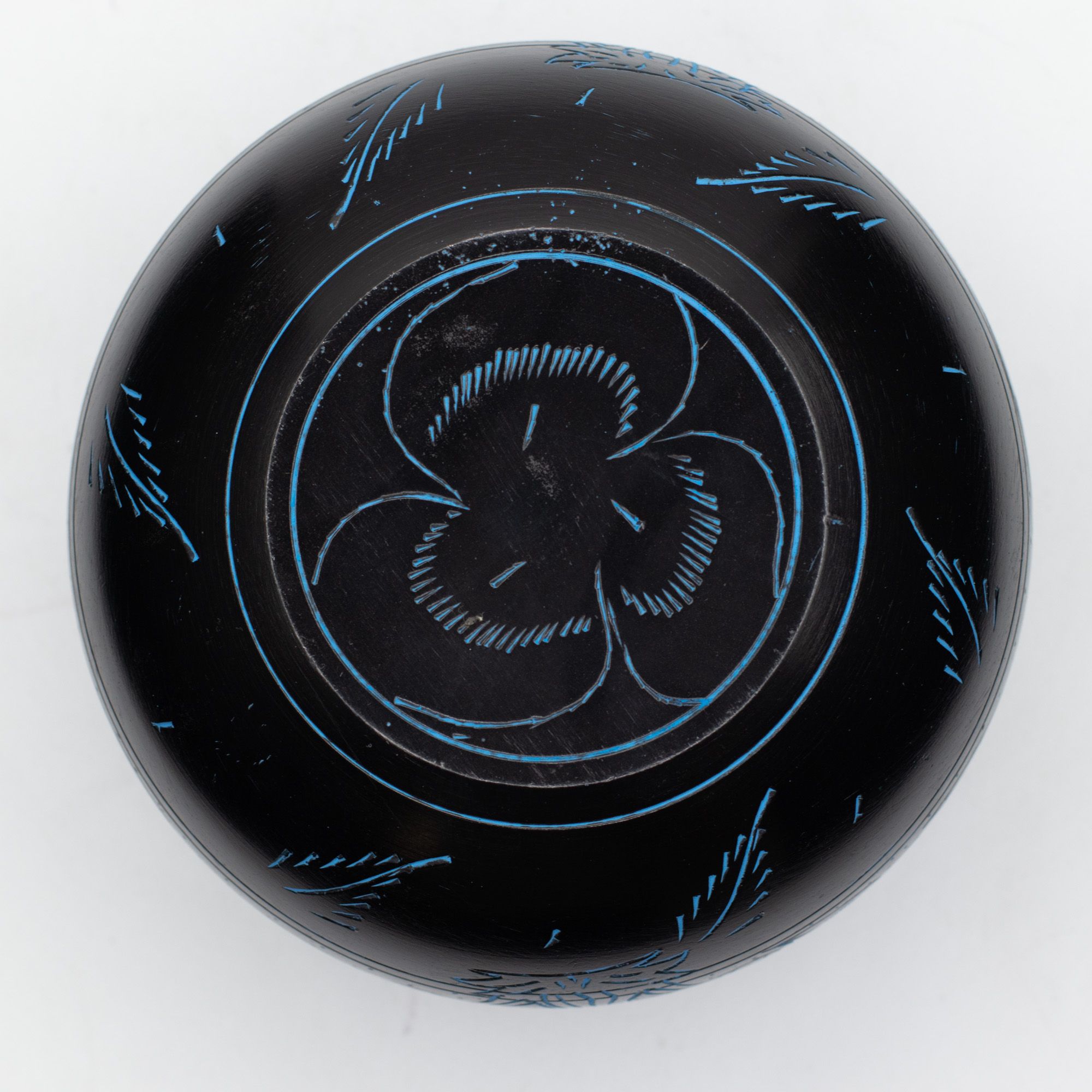 Cauldron Singing Bowl - Magic Mushroom - Blue (15cm) - Image 3