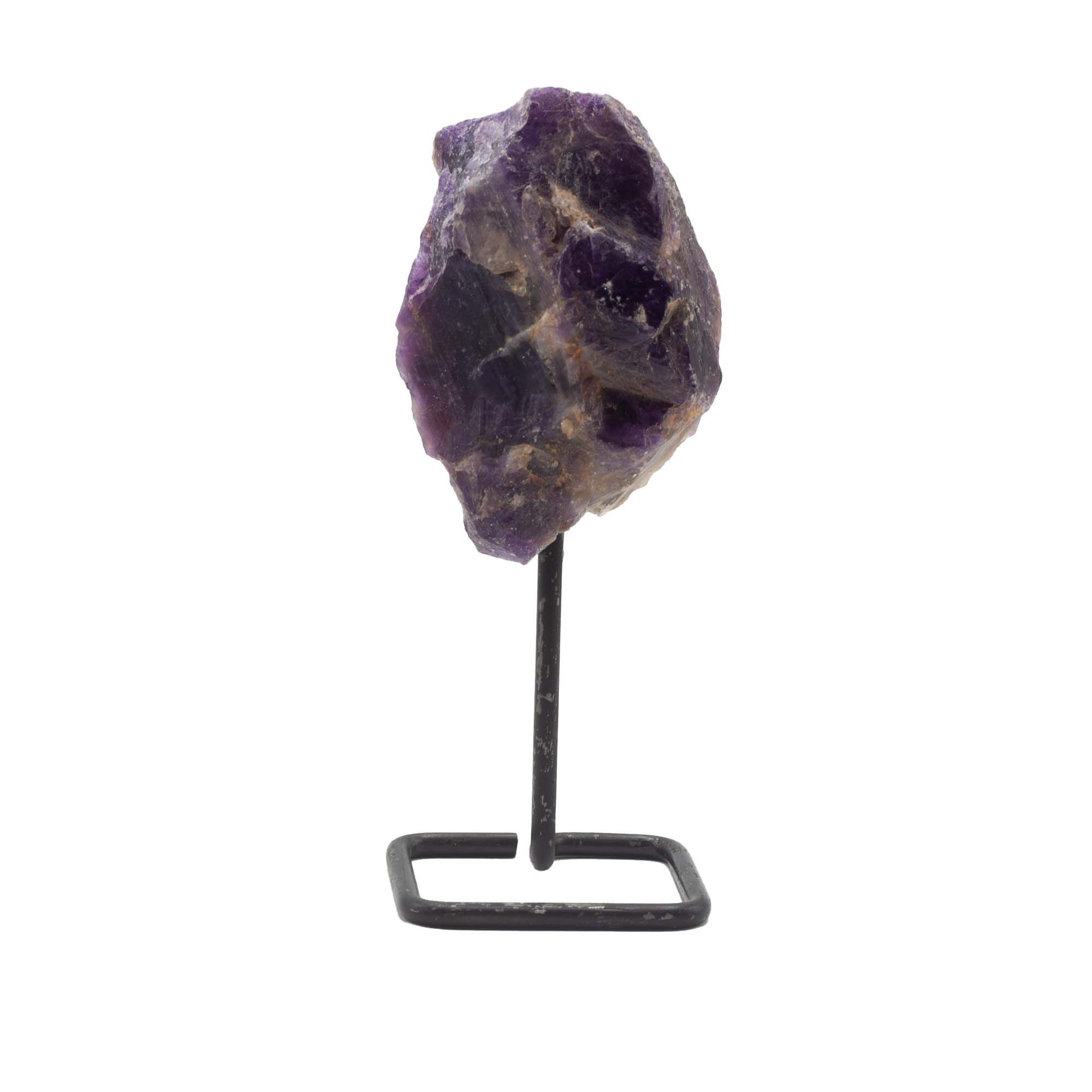 Mineral Specimen on Metal Stand - Amethyst - Image 4