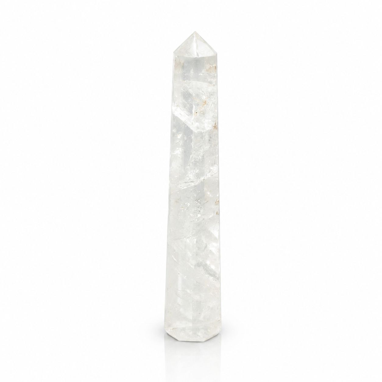 Gemstone Six Face Obelisk Poins approx 17cm - Rock Crystal - Image 6