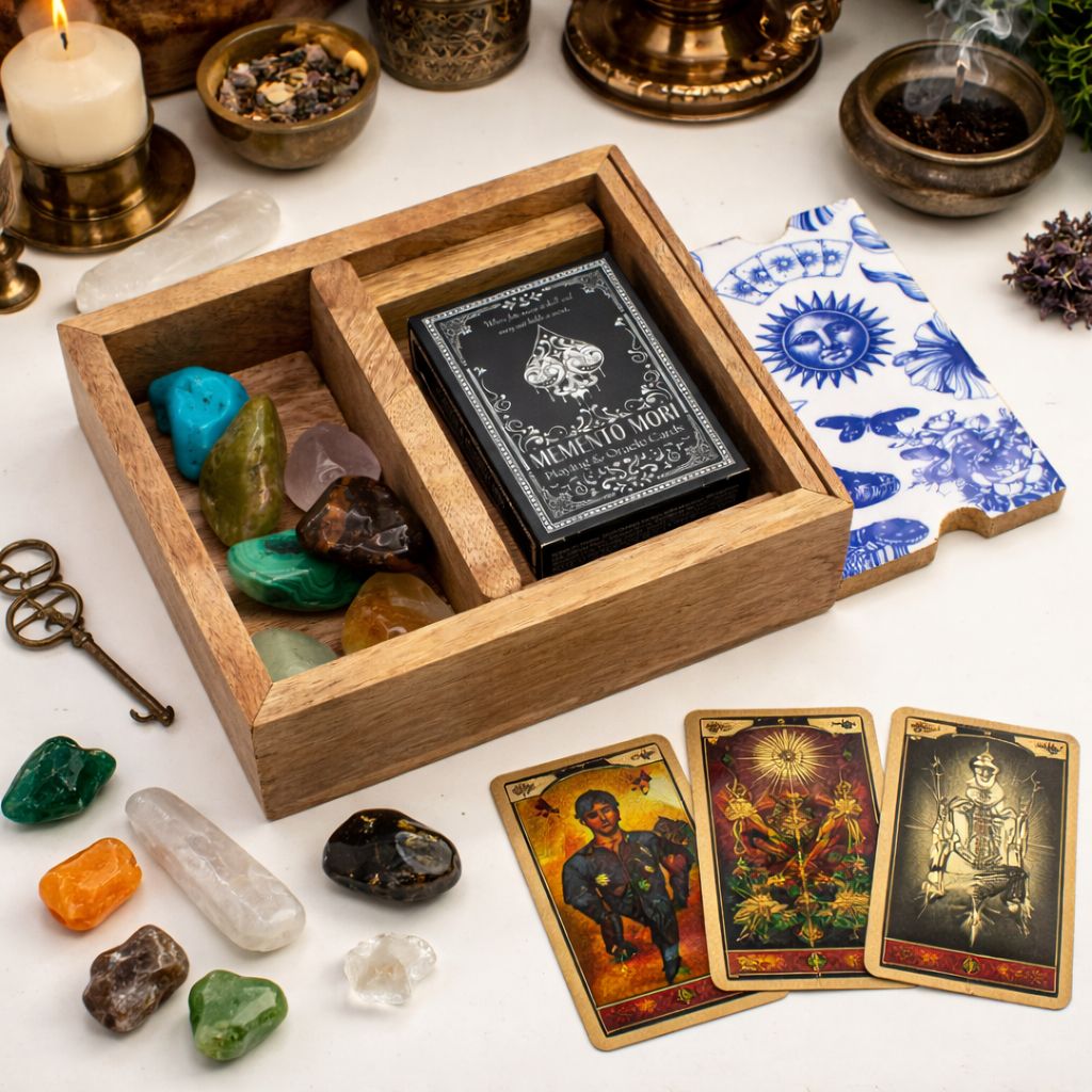 Two Section Tarot Box with Card Holder - Image 5