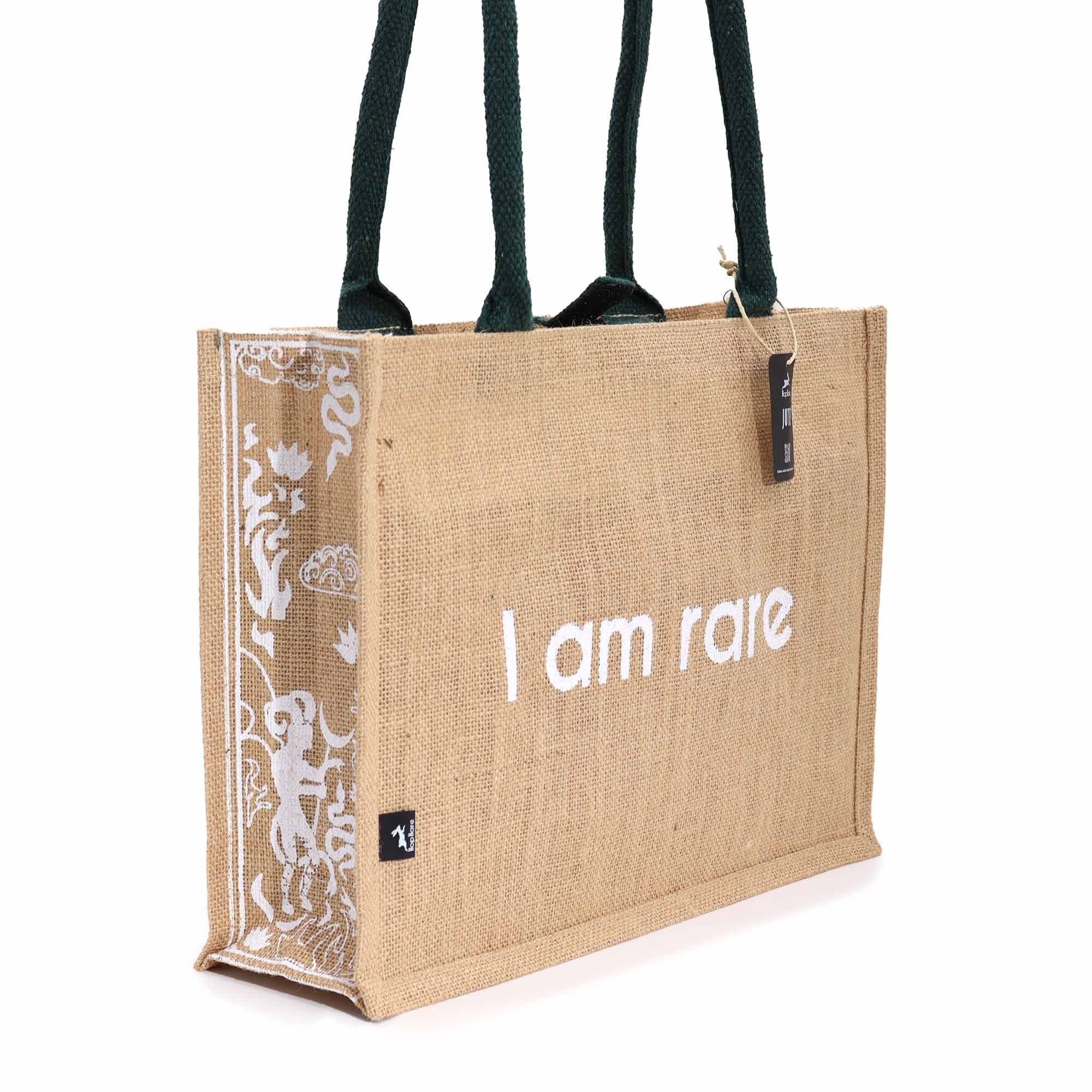 Hop Hare Jute Big Bag - I am Rare - Image 4