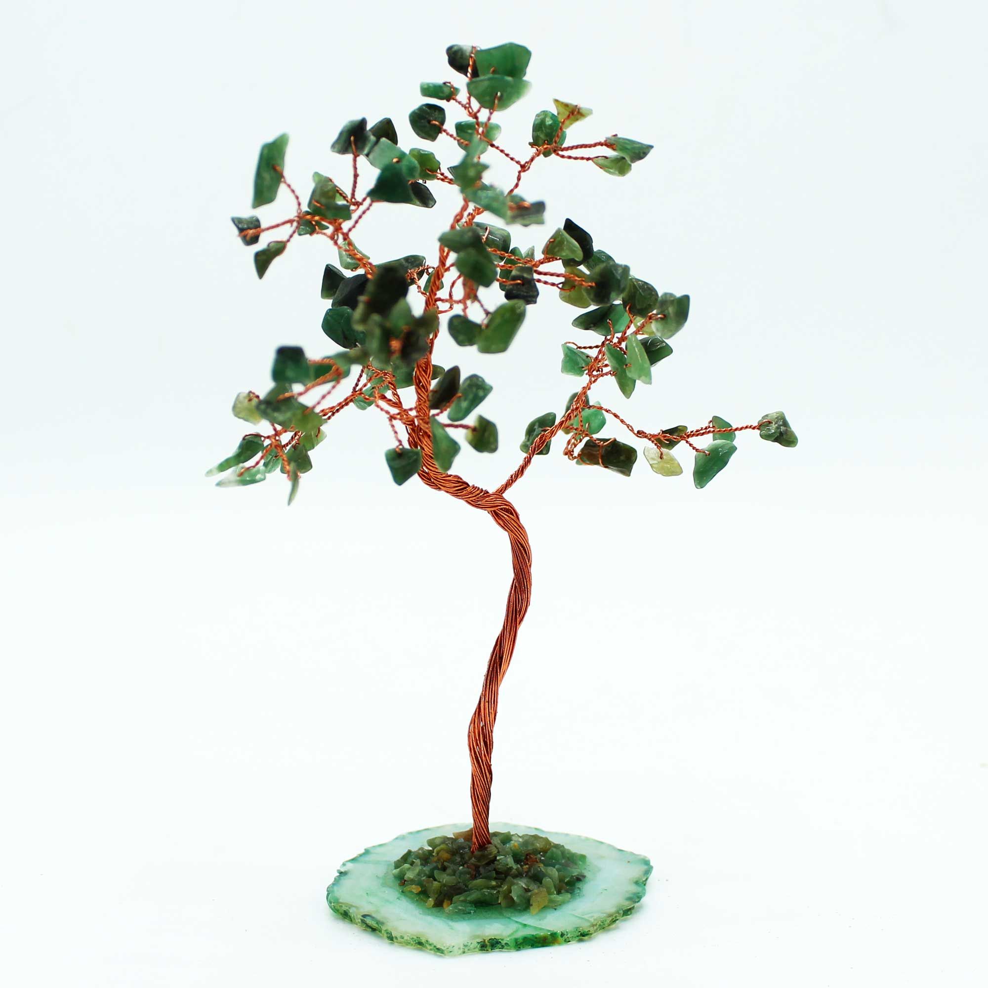 Lrg Gemstone Tree - Green Aventurine on Green Agate Base (100 stones) - Image 3