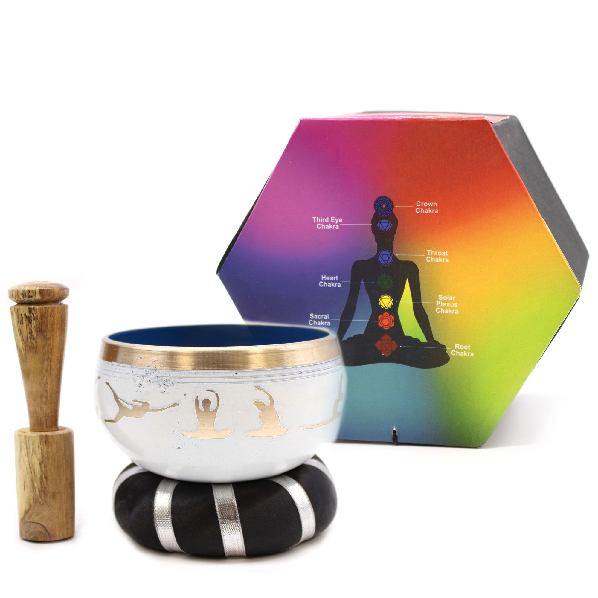 Yoga Moves Singing Bowl Set – White/Blue (10.7cm) - Image 9