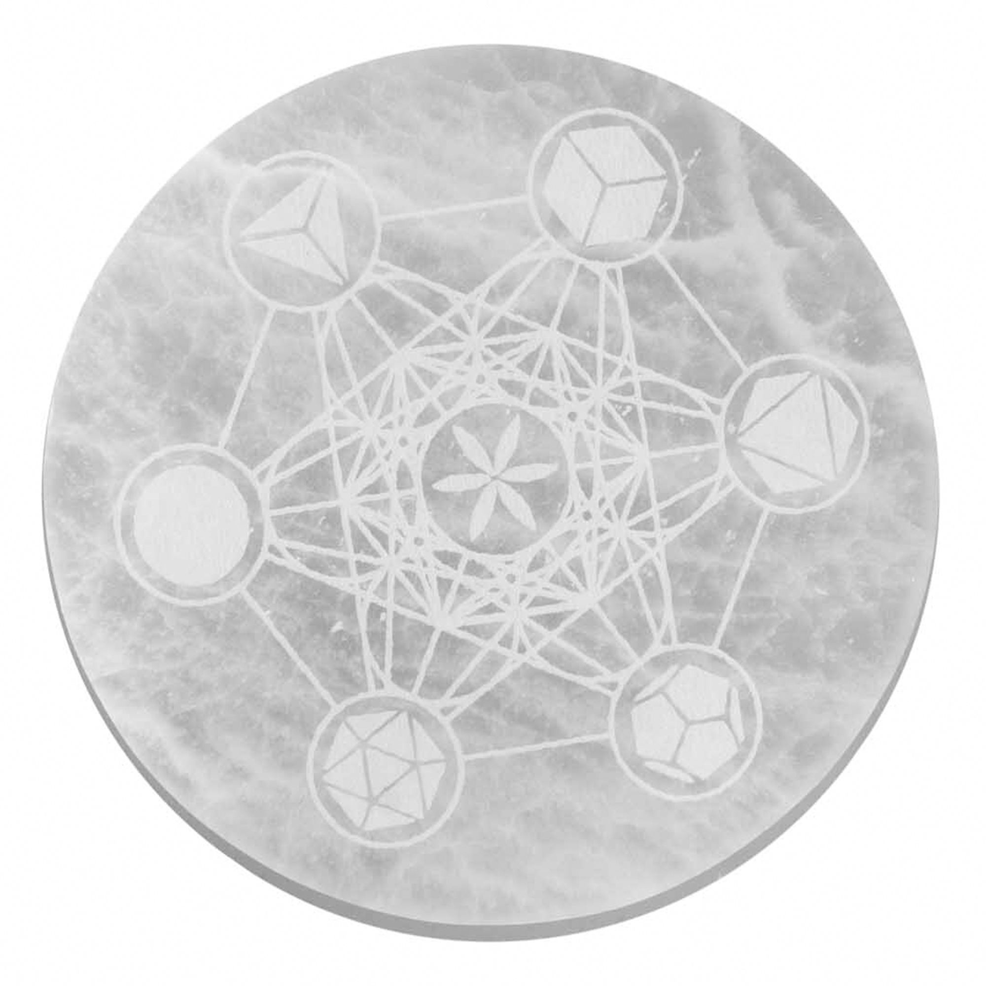 Large Charging Plate 18cm - Sacred Geometry - Image 3