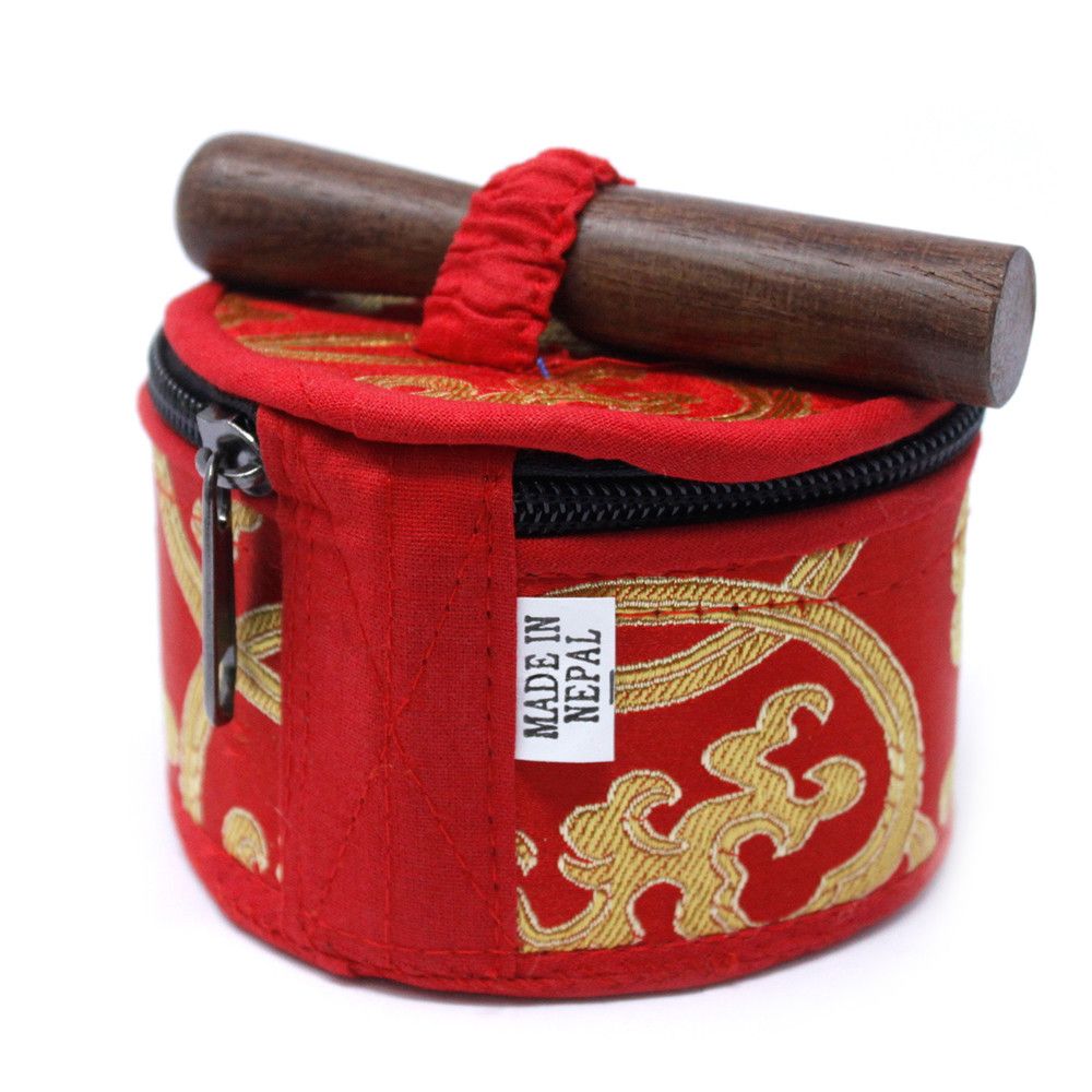 Mini Singing Bowl Gift Set - Red - Image 7