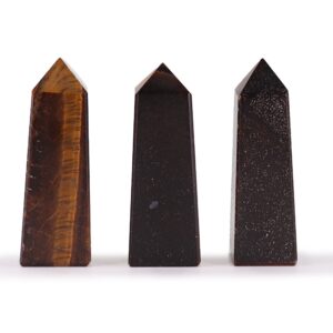 Gemstone Obelisk Point approx 5cm - Tiger Eye