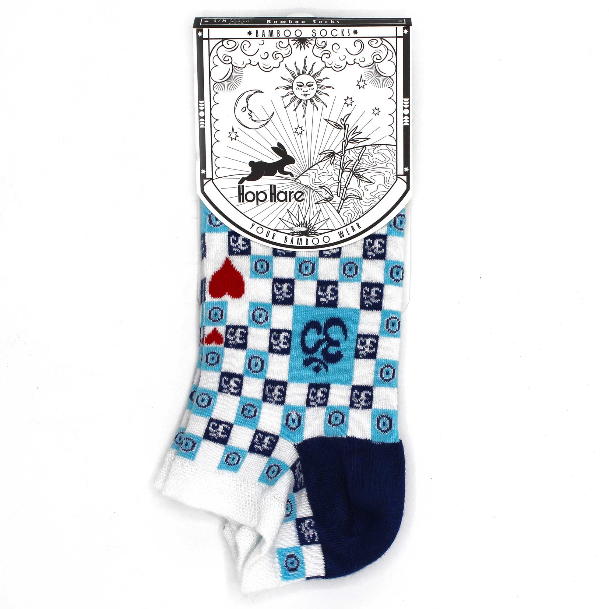 S/M Hop Hare Bamboo Socks Low (3.5-6.5) - Ohm Evil Eye - Image 2