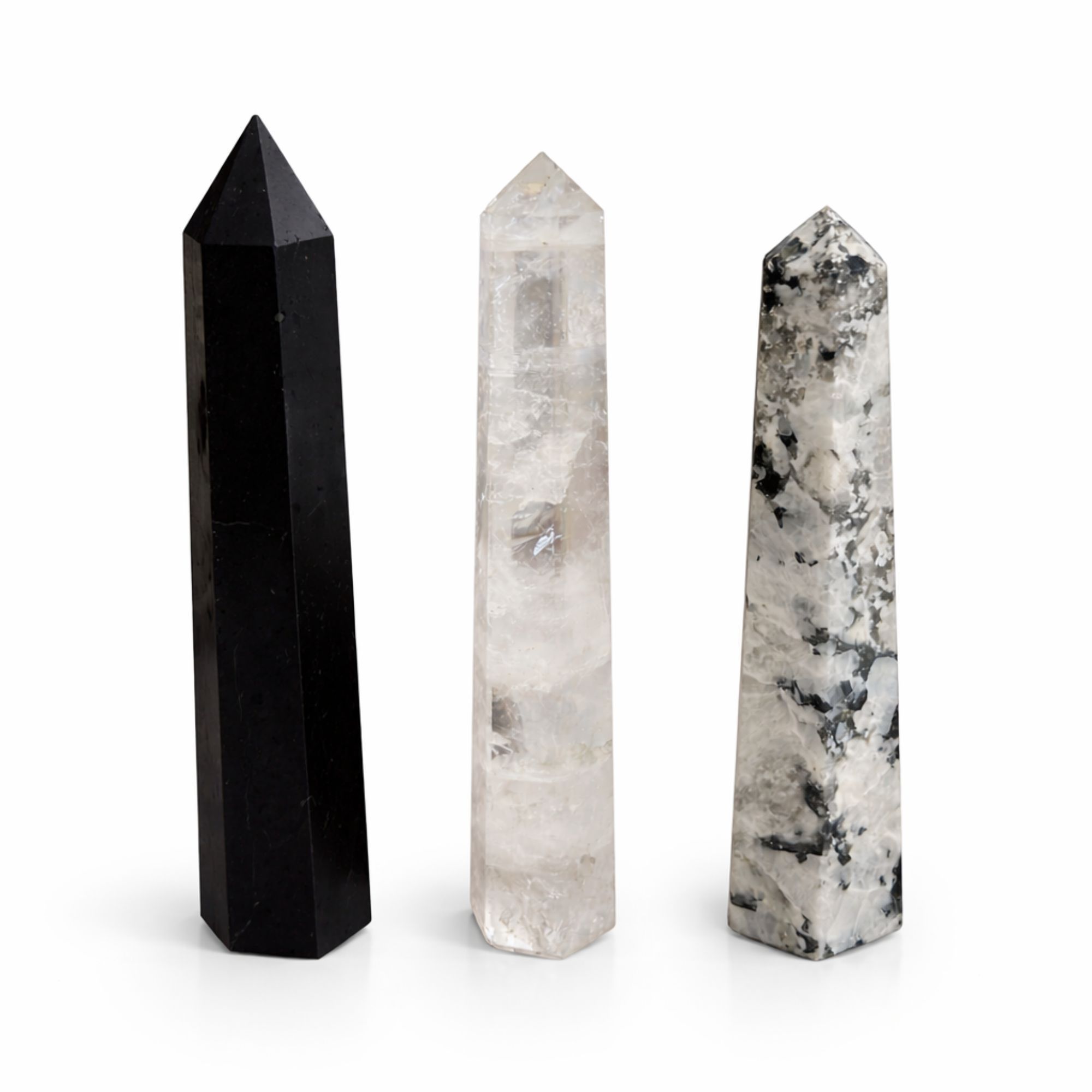 Gemstone Six Face Obelisk Point approx 17cm - Black Tourmaline - Image 8