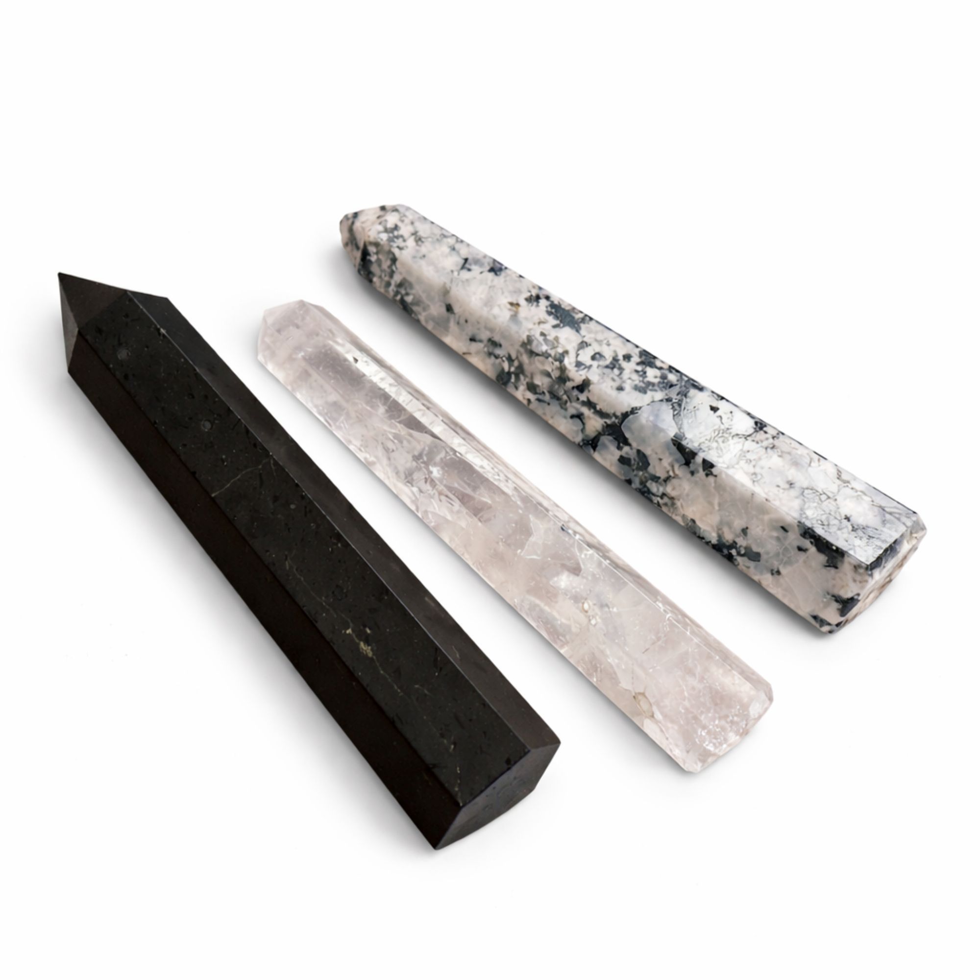 Gemstone Six Face Obelisk Point approx 17cm - Black Tourmaline - Image 7