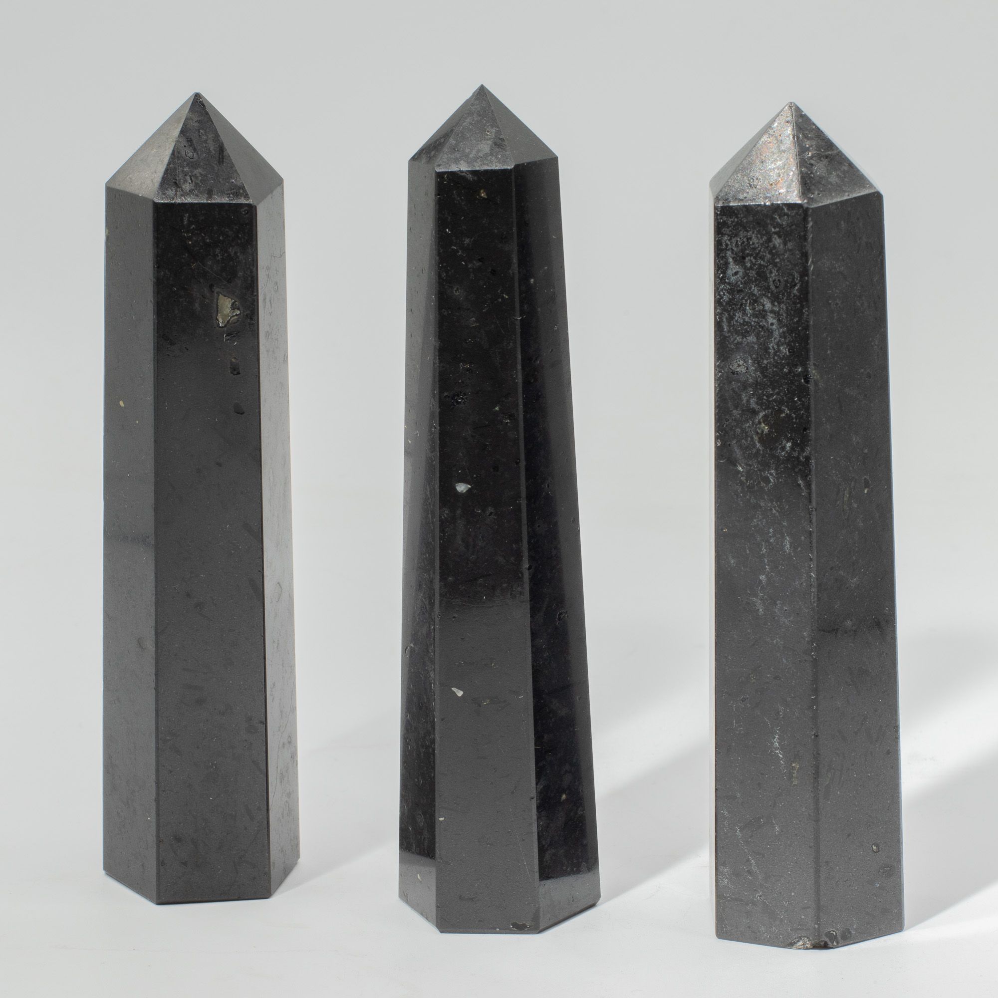 Gemstone Six Face Obelisk Point approx 17cm - Black Tourmaline - Image 3
