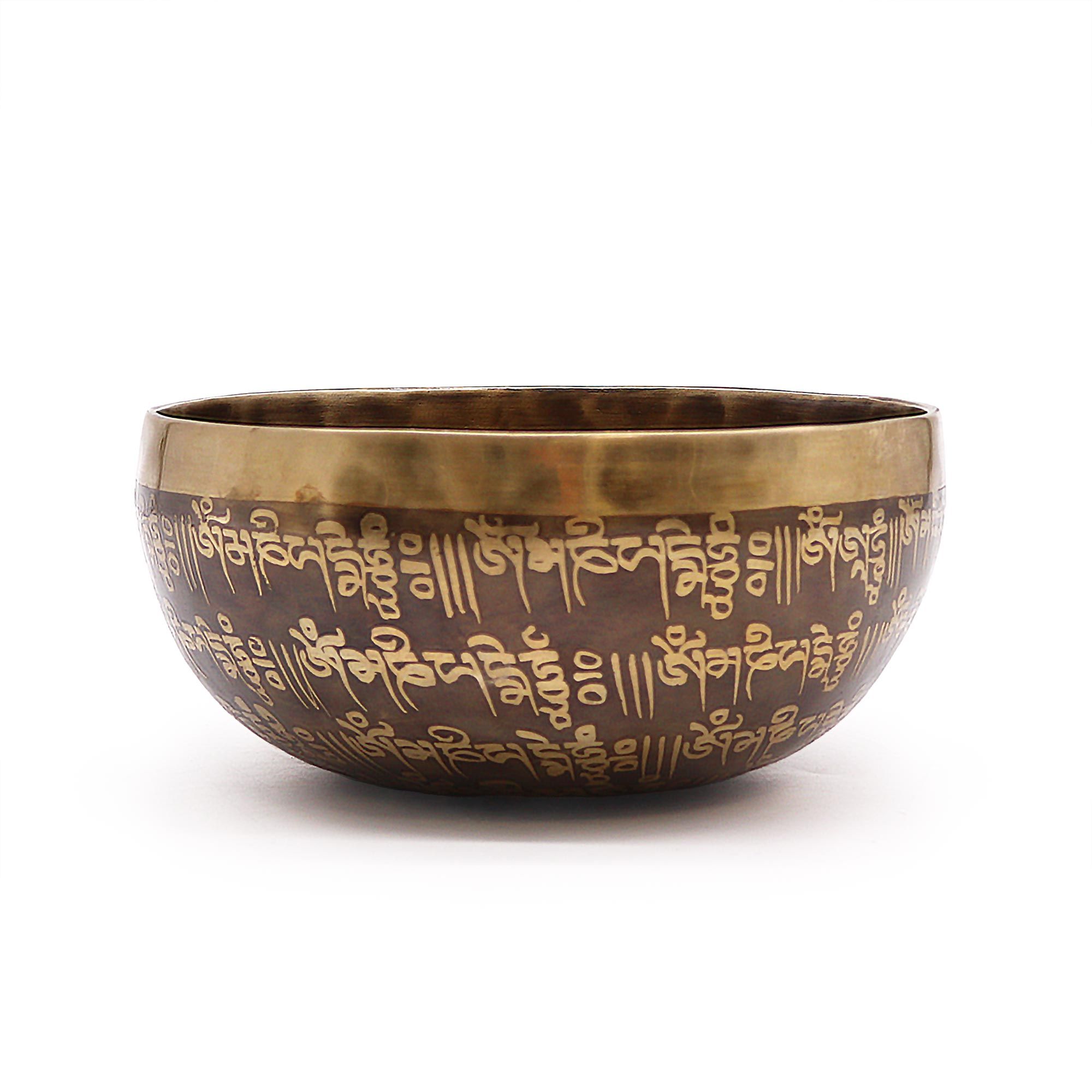 Tibetan Healing Engraved Bowl - 16cm - Mantra - Image 3