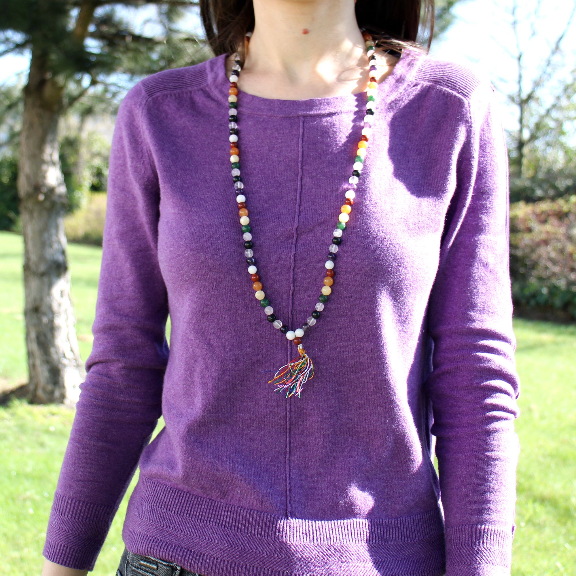 108 Bead Mala - Amethyst - Image 6