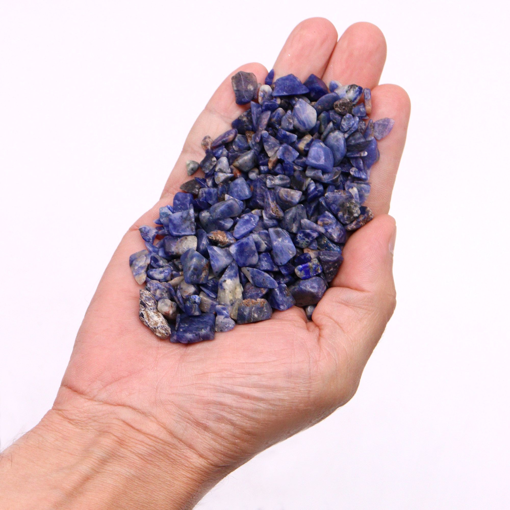 Sodalite Chips Gemstone Chips Bulk - 1KG - Image 2