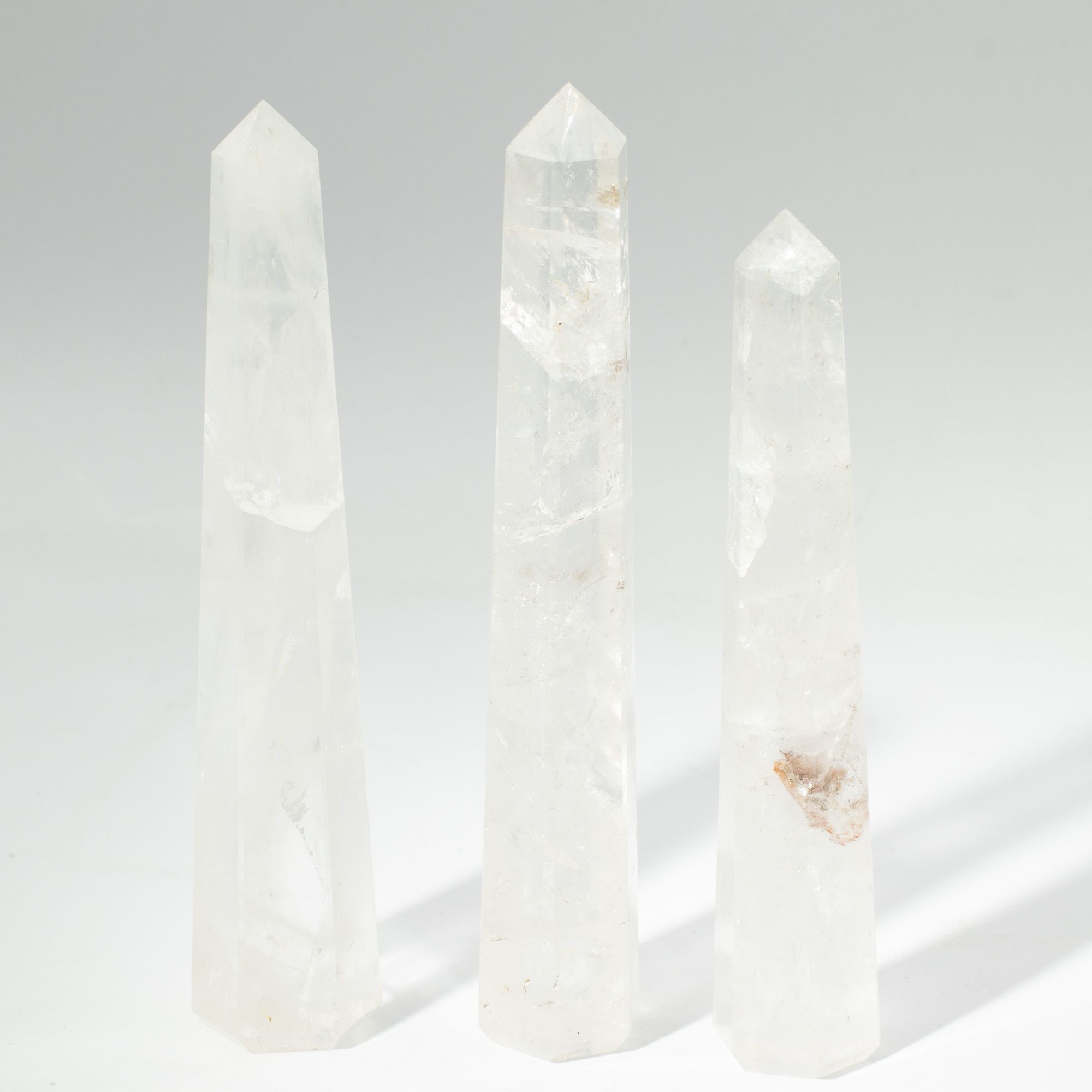Gemstone Six Face Obelisk Poins approx 17cm - Rock Crystal - Image 5