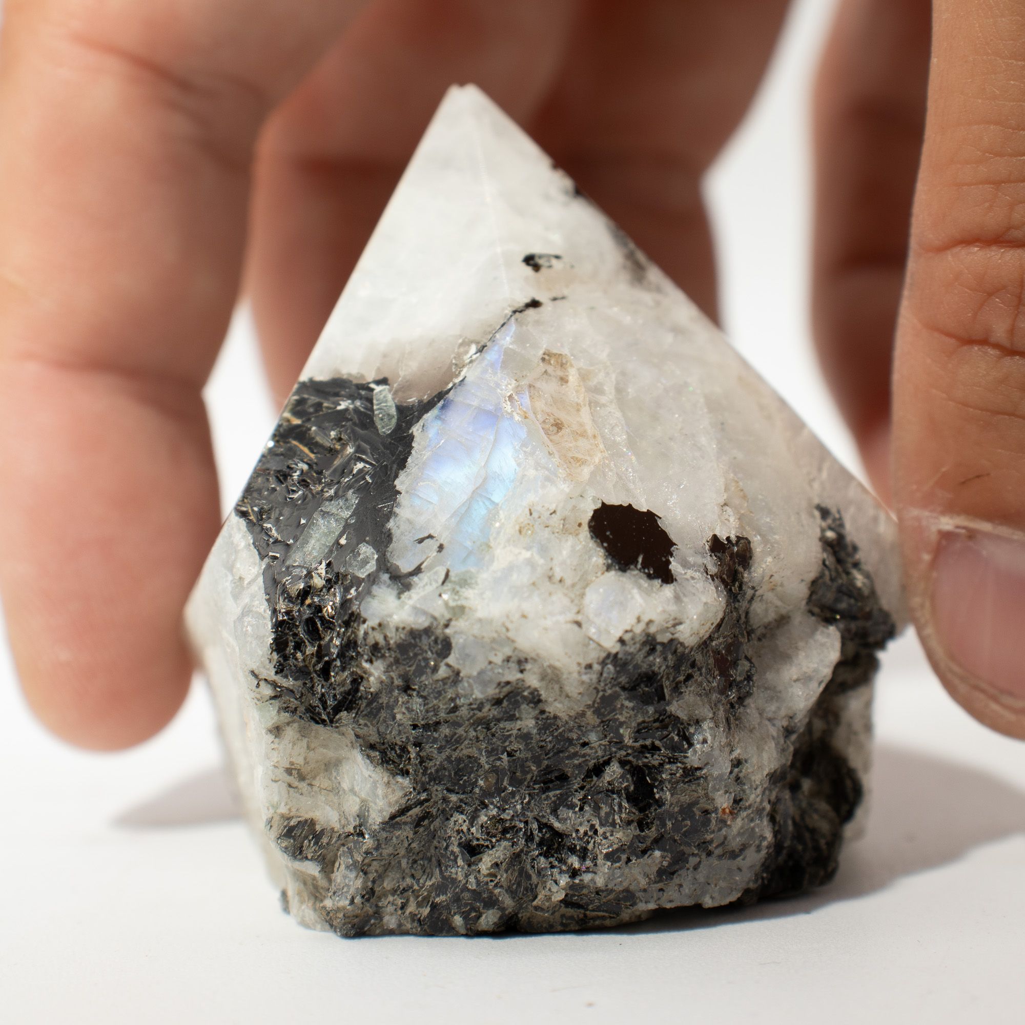 Gemstone Top Polished Points - Rainbow Moonstone (approx 5-6 pieces) - Image 3
