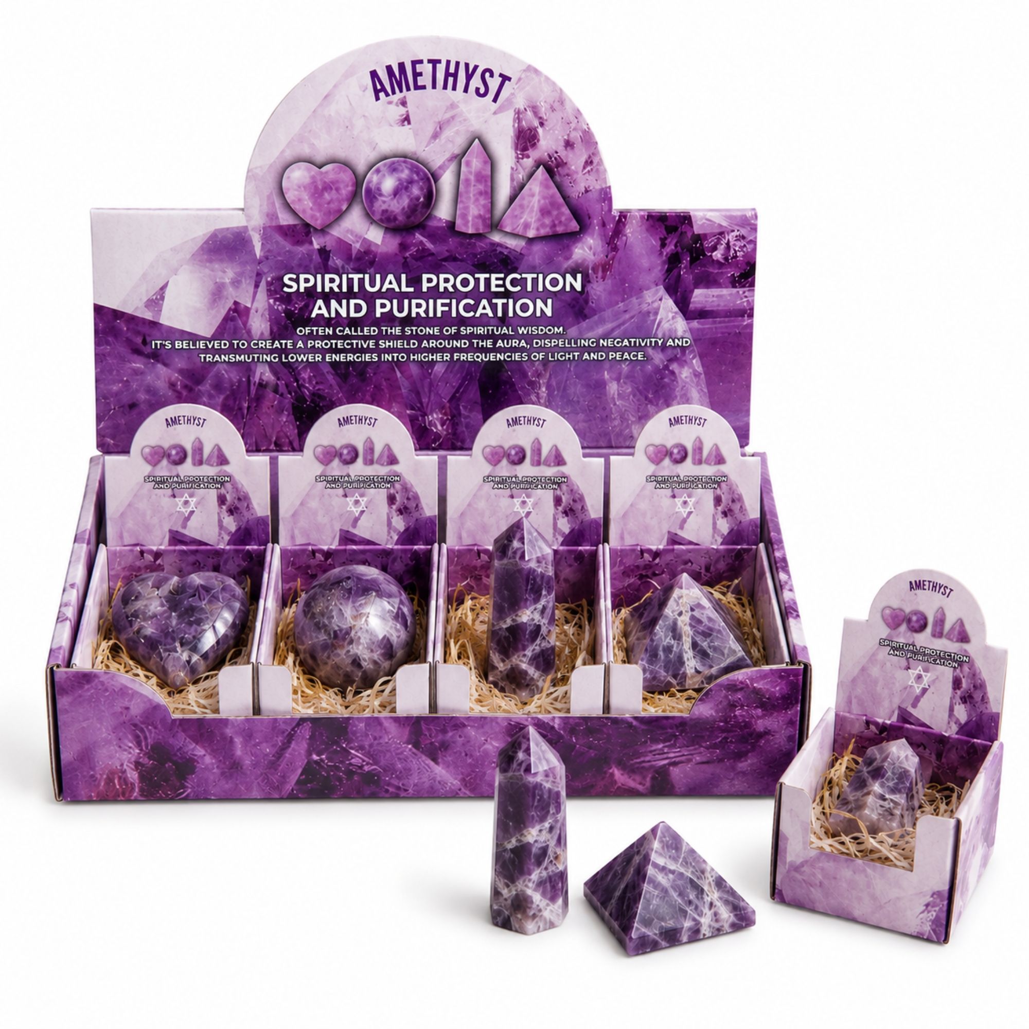 Four Gemstone Shapes - Amethyst - Image 4