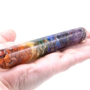 Orgonite Chackra and Copper Healing Wand - 140 x 30 mm