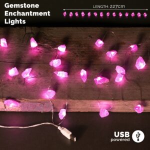 Gemstone Enchantment Lights - Rose Quartz