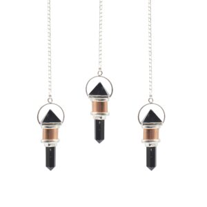The Night Watcher- Combo Piece Copper Pendulum - Obsidian