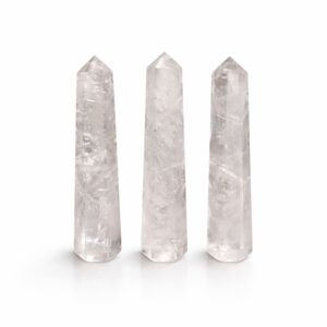 Gemstone Six Face Obelisk Point approx 11cm  - Clear Quartz