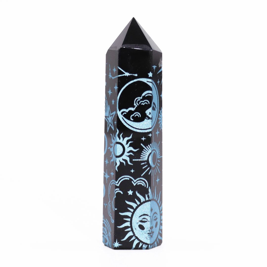 Black Obsidian Points - Mystic Story - Sky Blue - Image 7
