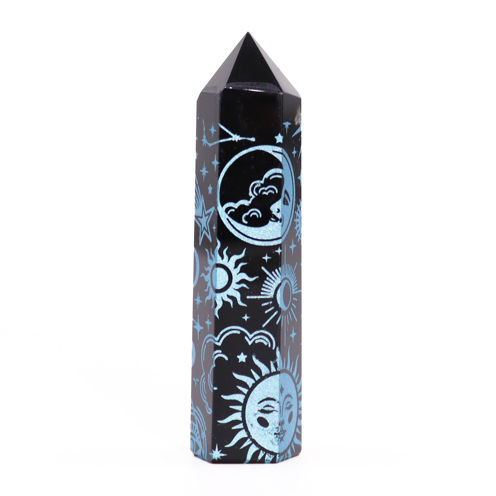 Black Obsidian Points - Mystic Story - Sky Blue - Image 6