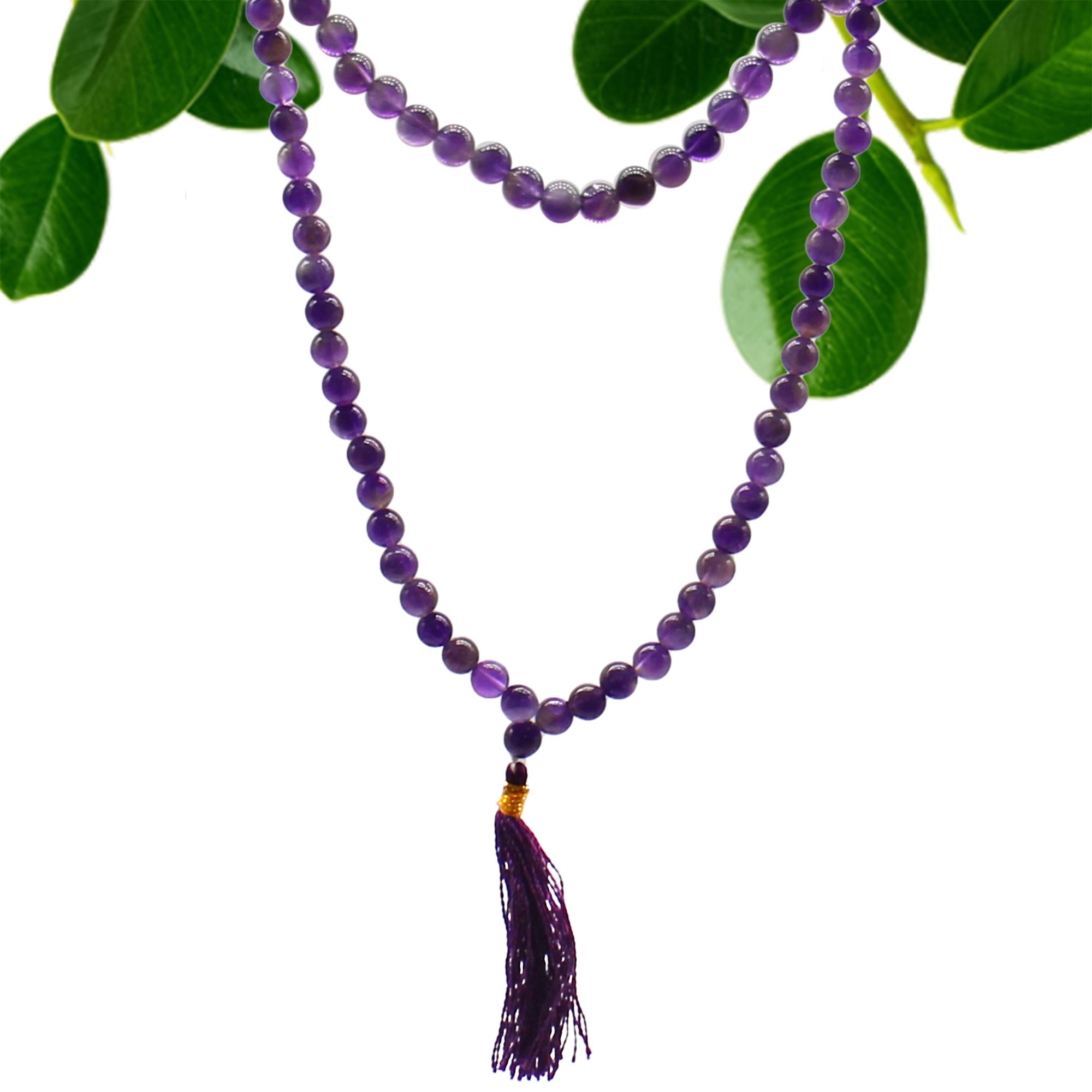 108 Bead Mala - Amethyst - Image 3