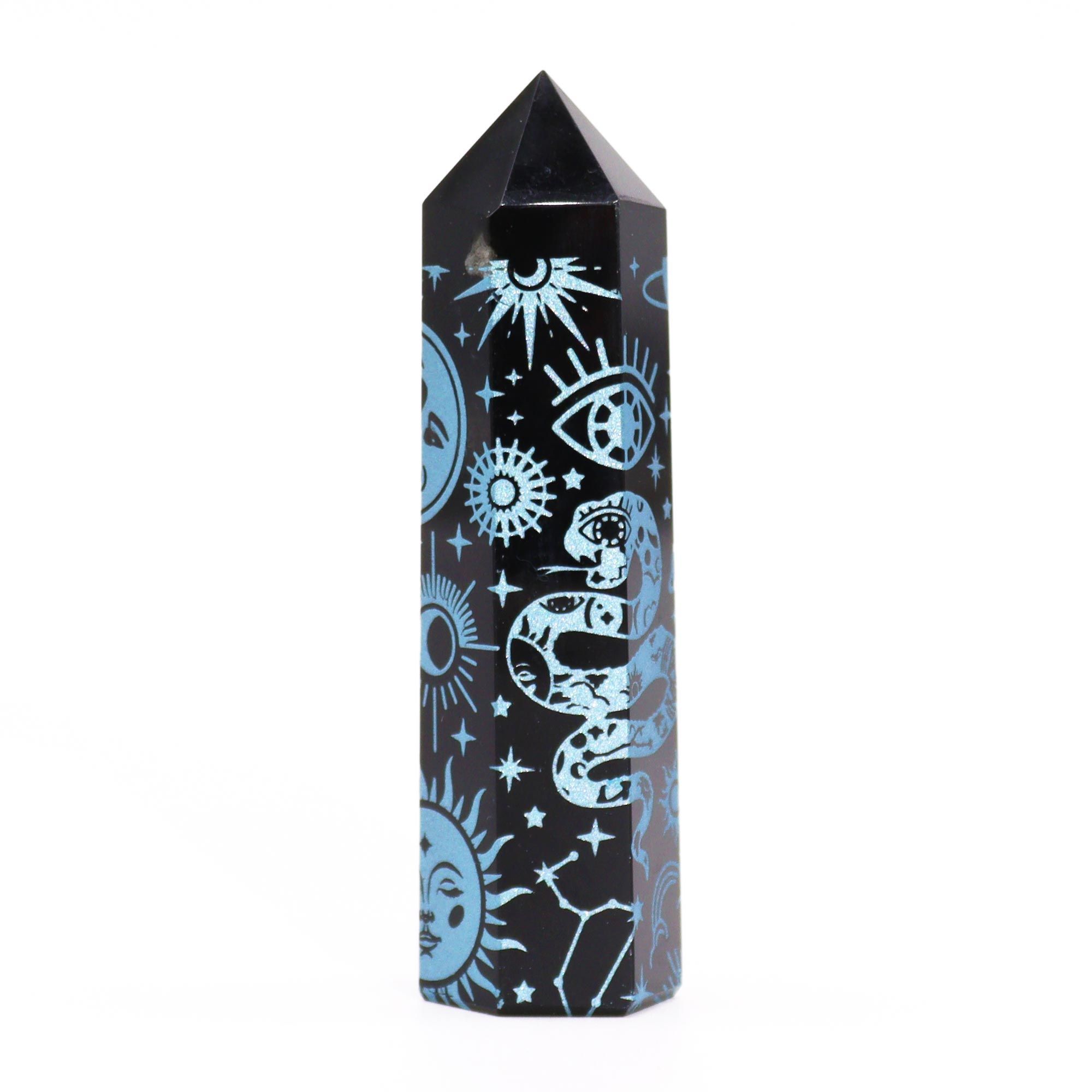 Black Obsidian Points - Mystic Story - Sky Blue - Image 5