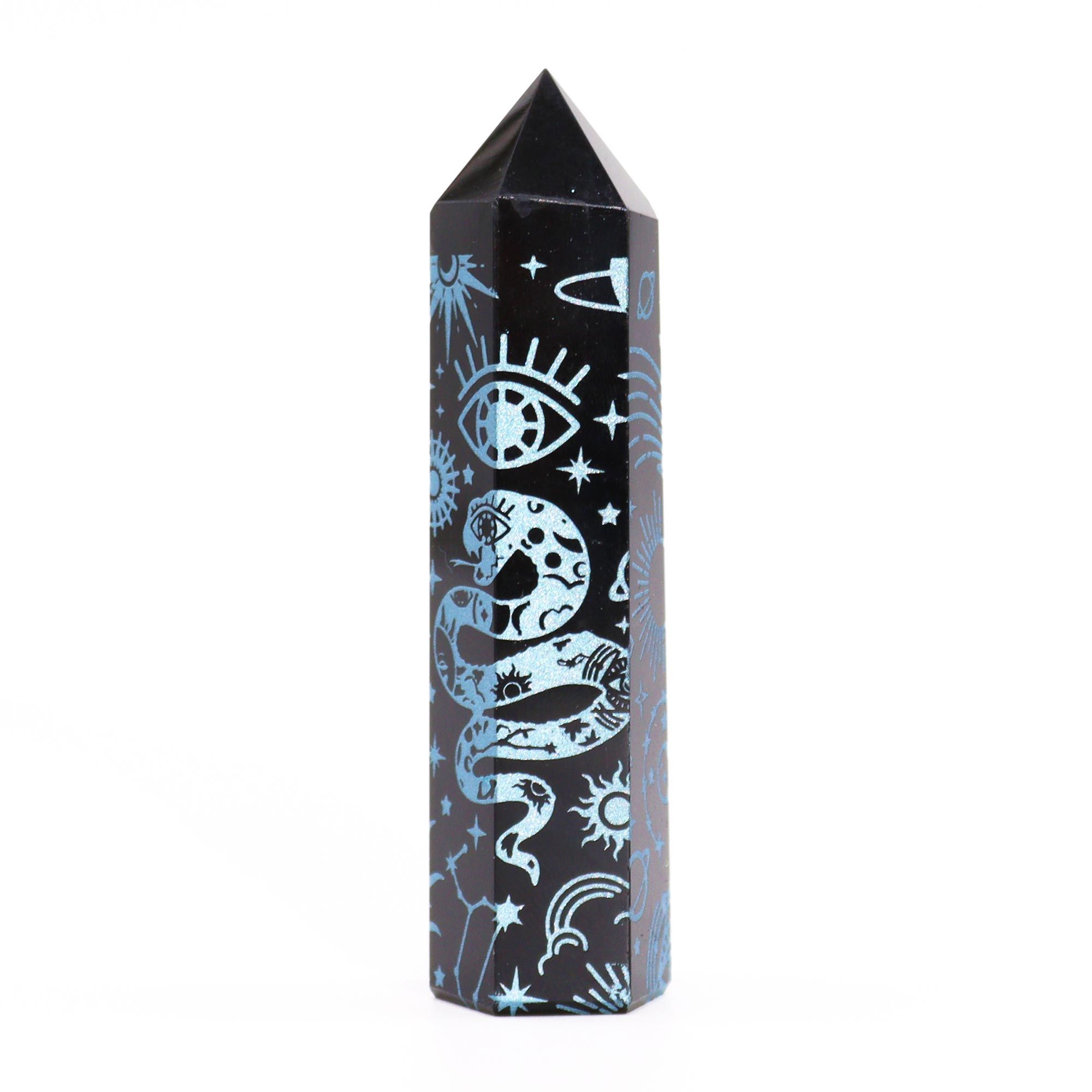 Black Obsidian Points - Mystic Story - Sky Blue - Image 4