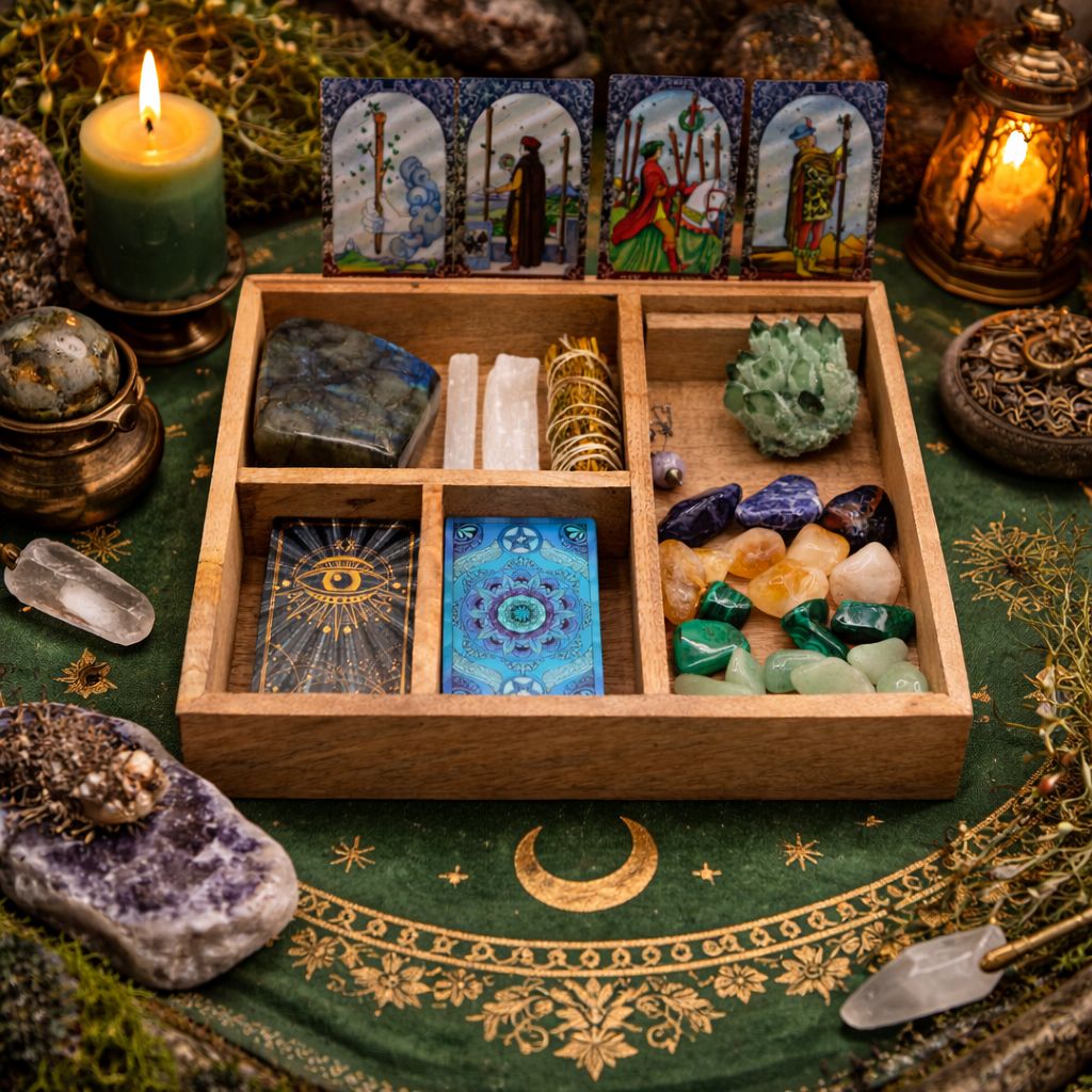 Four Section Tarot Box with Card Holder - Image 8