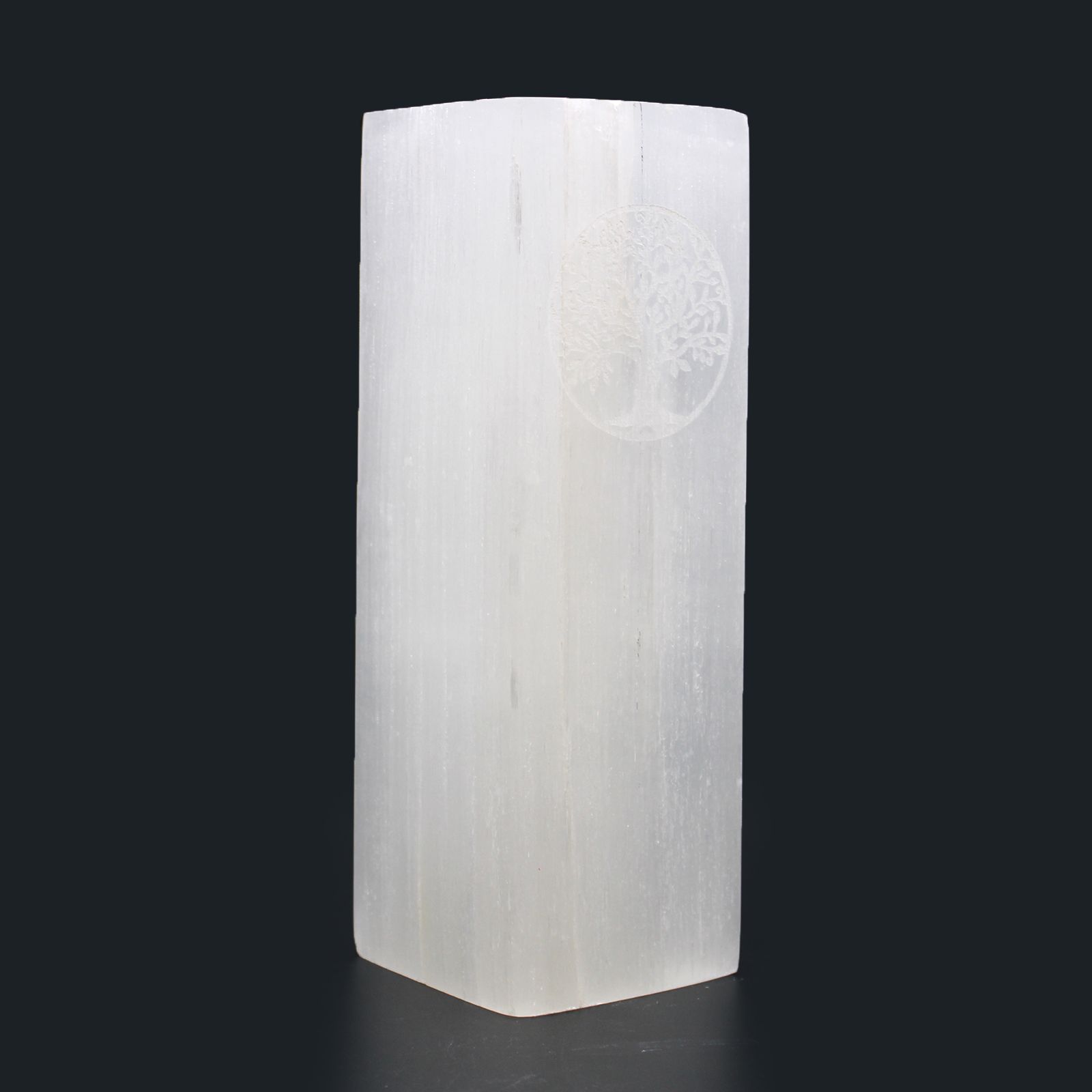 Selenite Block Lamp 25cm - Tree of Life - Image 5