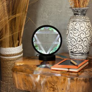 Gemstone Halo Lamp - Earth  - Aventurine & Selenite