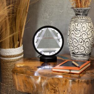 Gemstone Halo Lamp - Air - Clear Quartz & Selenite