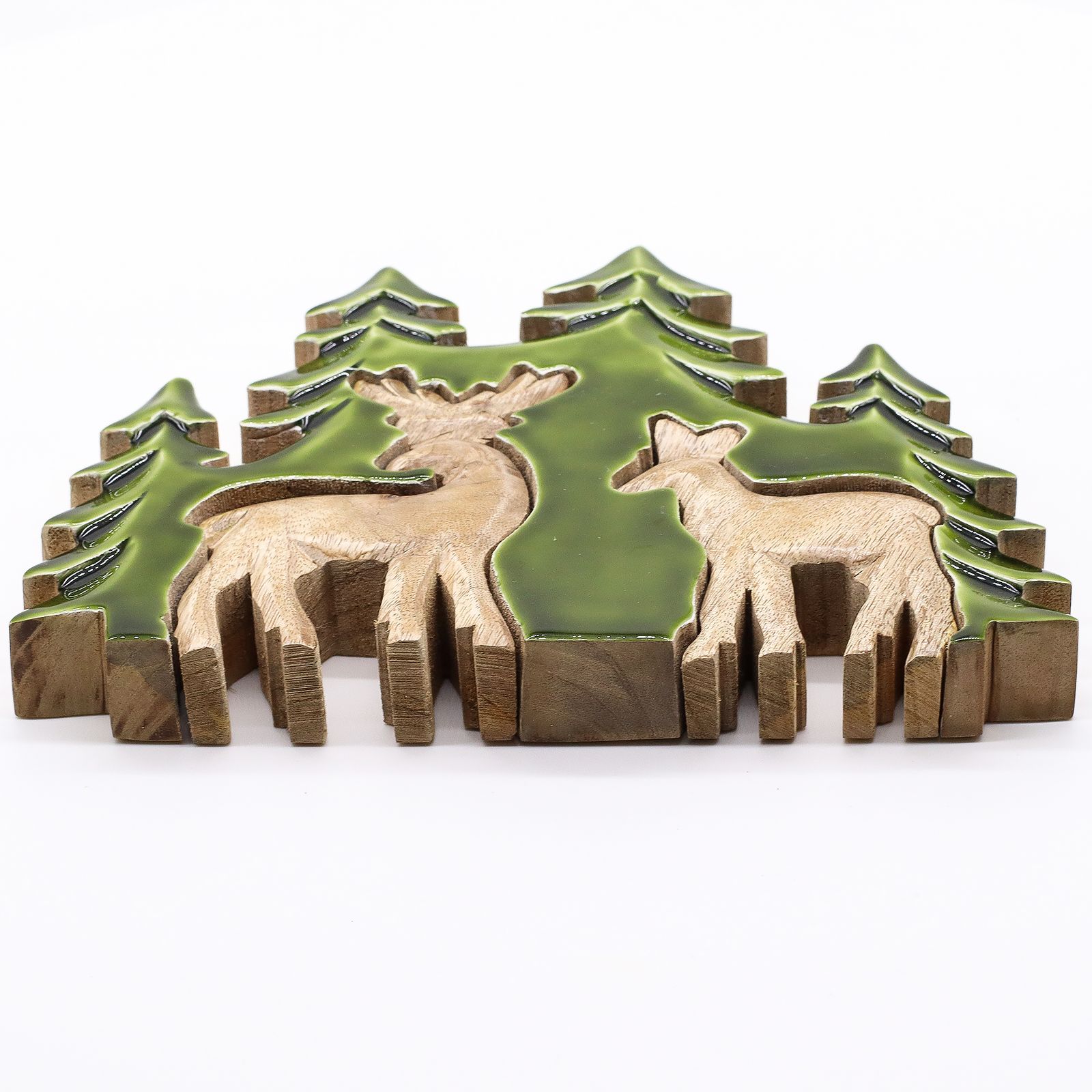 Lost in the Forrest - Two Dear in the Forrest 3D Wooden Decoration - 18x23cm - Image 8